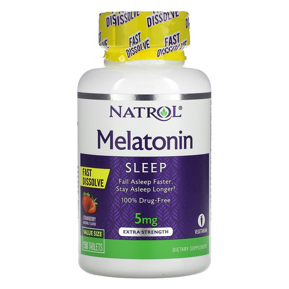 Natrol Melatonin 500mg Fast Dissolve Tablets Strawberry Flavor, 150 Ea